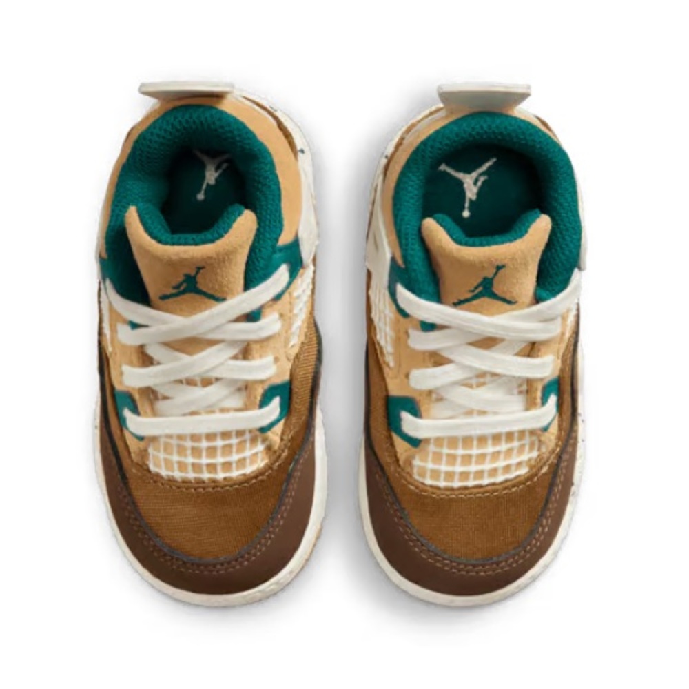 ❌SOLD❌[BRAND NEW] AIR JORDAN 4 RETRO CACAO WOW TODDLER SHOES SIZE 5C SNEAKERS 🥥 - Picture 3 of 15